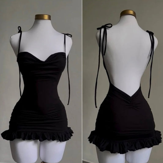 Y2K Black Dress