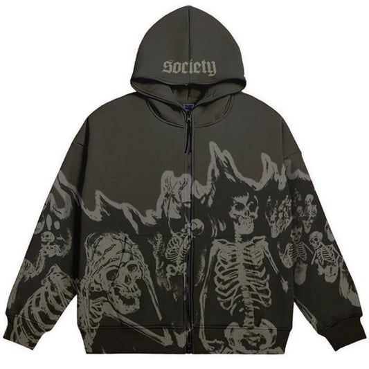 Y2K Skull Hoodie