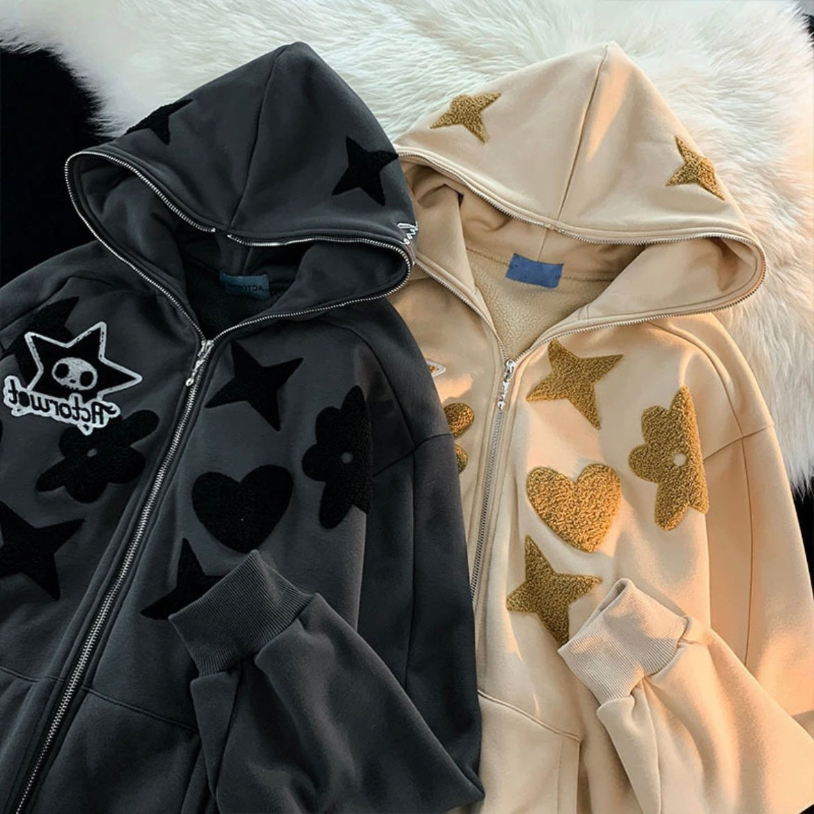 Y2K Heart & Star Hoodie