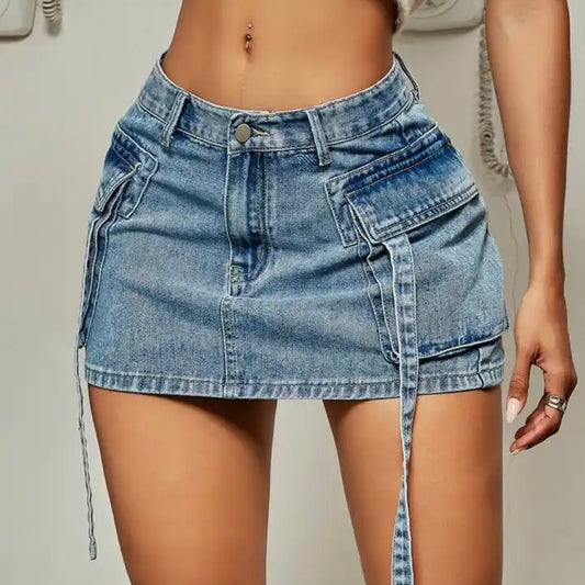 Y2K Denim Skirt