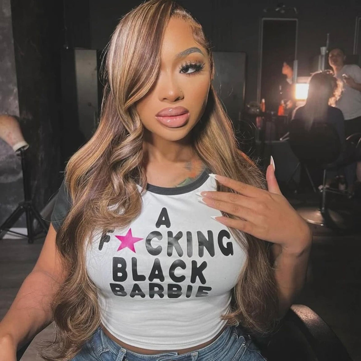 Y2K Black Barbie T-Shirt